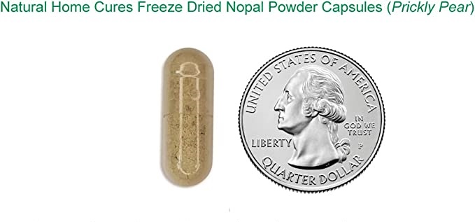 Nopal Powder Capsules (Prickly Pear) Is A Size Of A Quarter Nopal Powder Capsules (Prickly Pear) Is A Size Of A Quarter